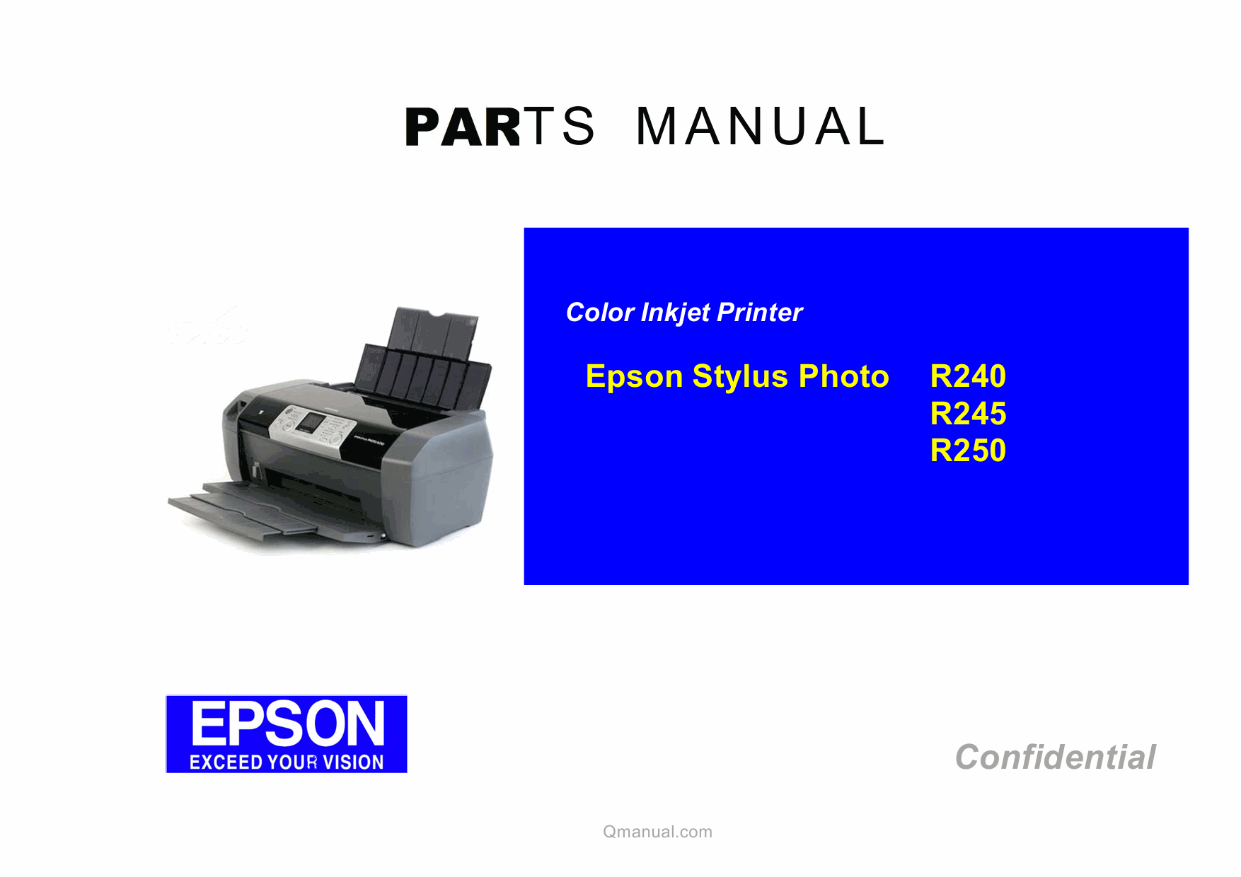 EPSON StylusPhoto R240 R245 R250 Parts Manual-1